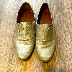 Frye Metallic Oxfords Size 9
